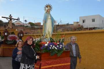 Misa y procesión religiosa en Caserones Bajos y Cendro (Foto TA)